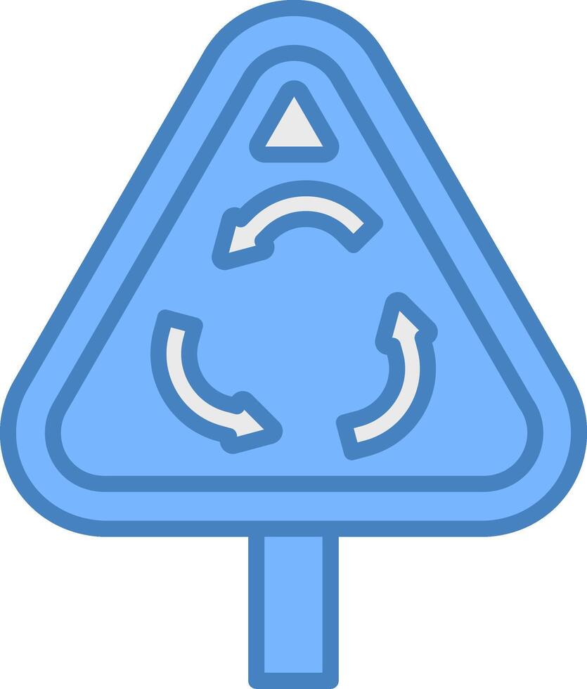 Roundabout Ultra Thin Mark vector