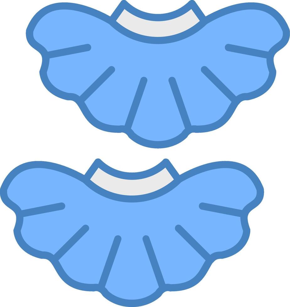 Collar Bright Tone Sketch vector