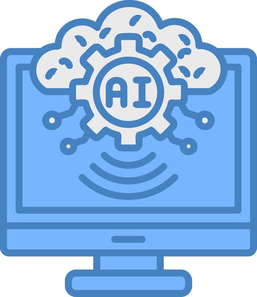 AI Seamless Interface Block vector