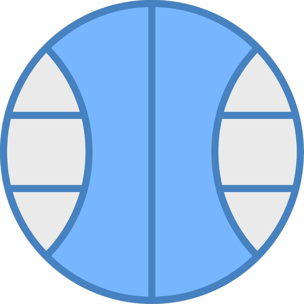 Basketball Sharp Outline Badge vector