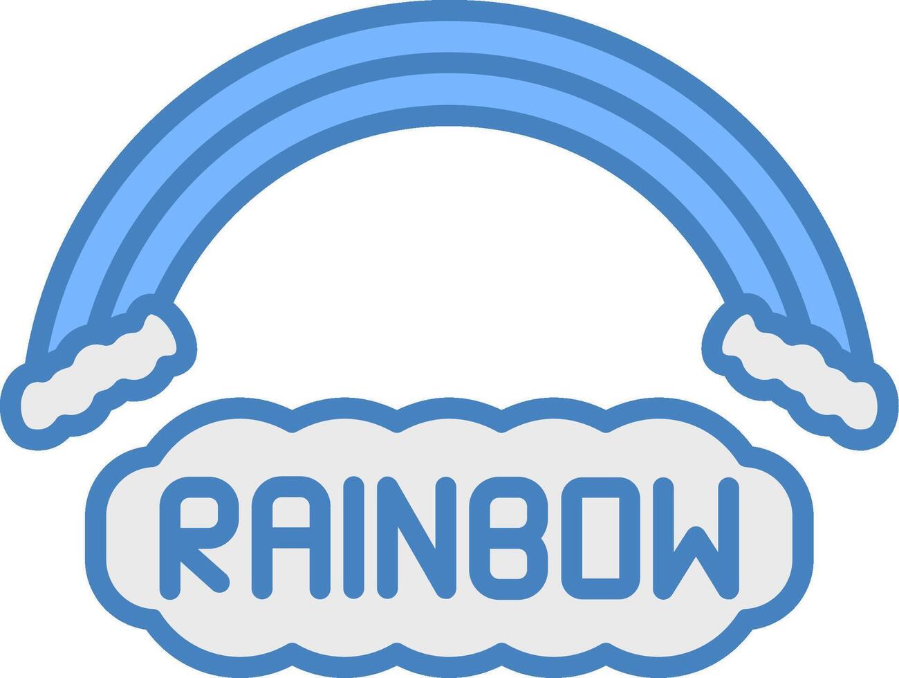 Rainbow Optimized Icon Feature vector