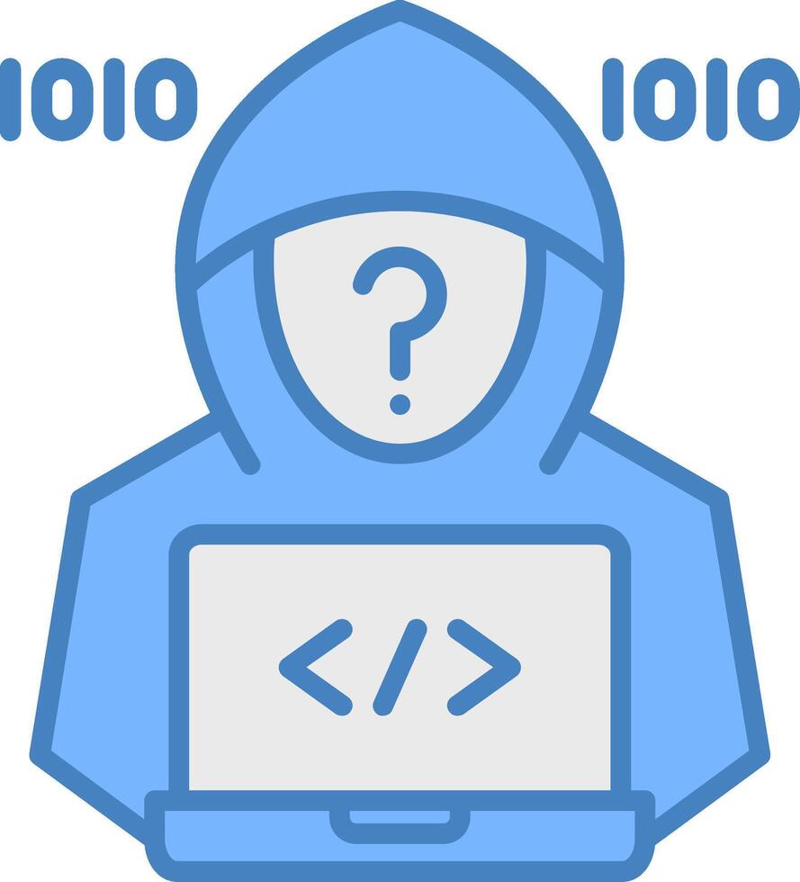 Hacker Geometric Icon Piece vector
