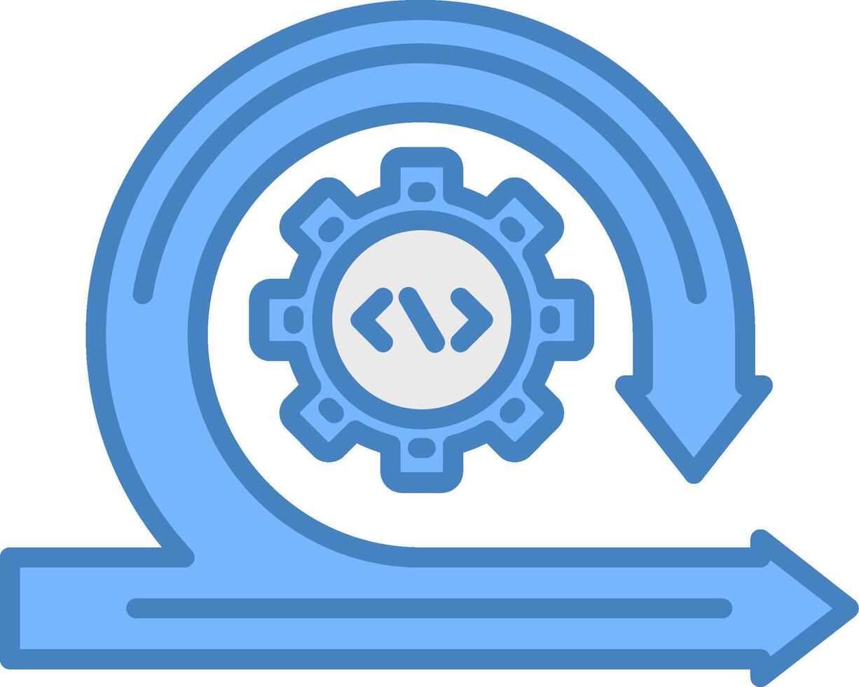 Agile Advanced Line Graphic vector
