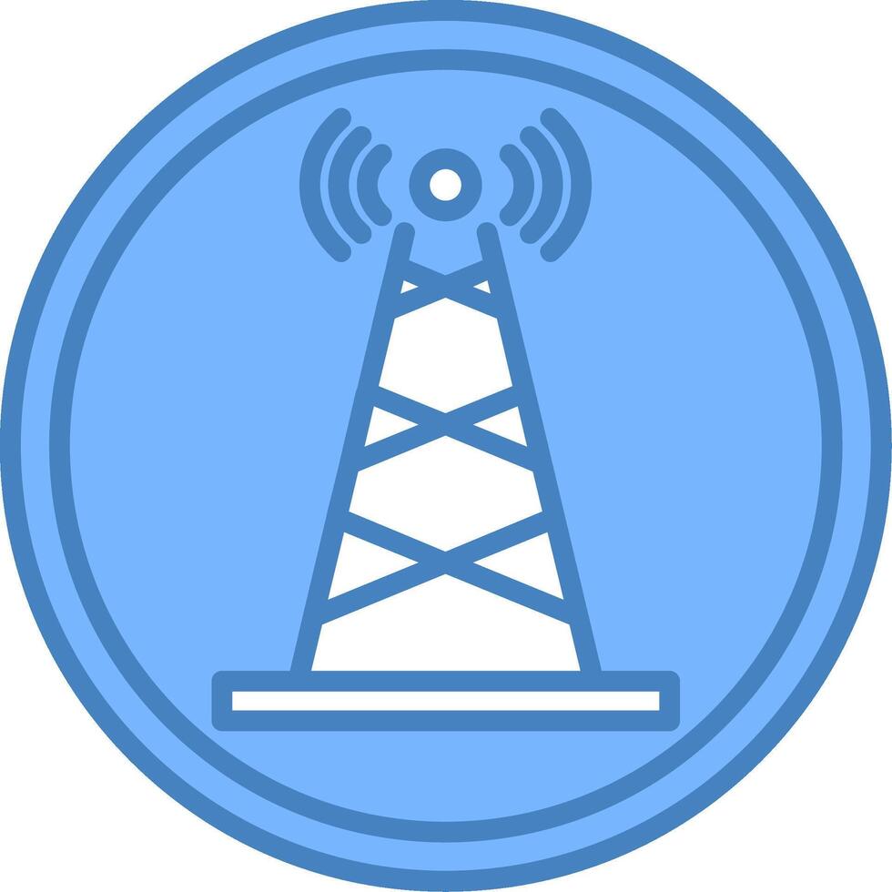 Tower Iconic Grid Pattern vector