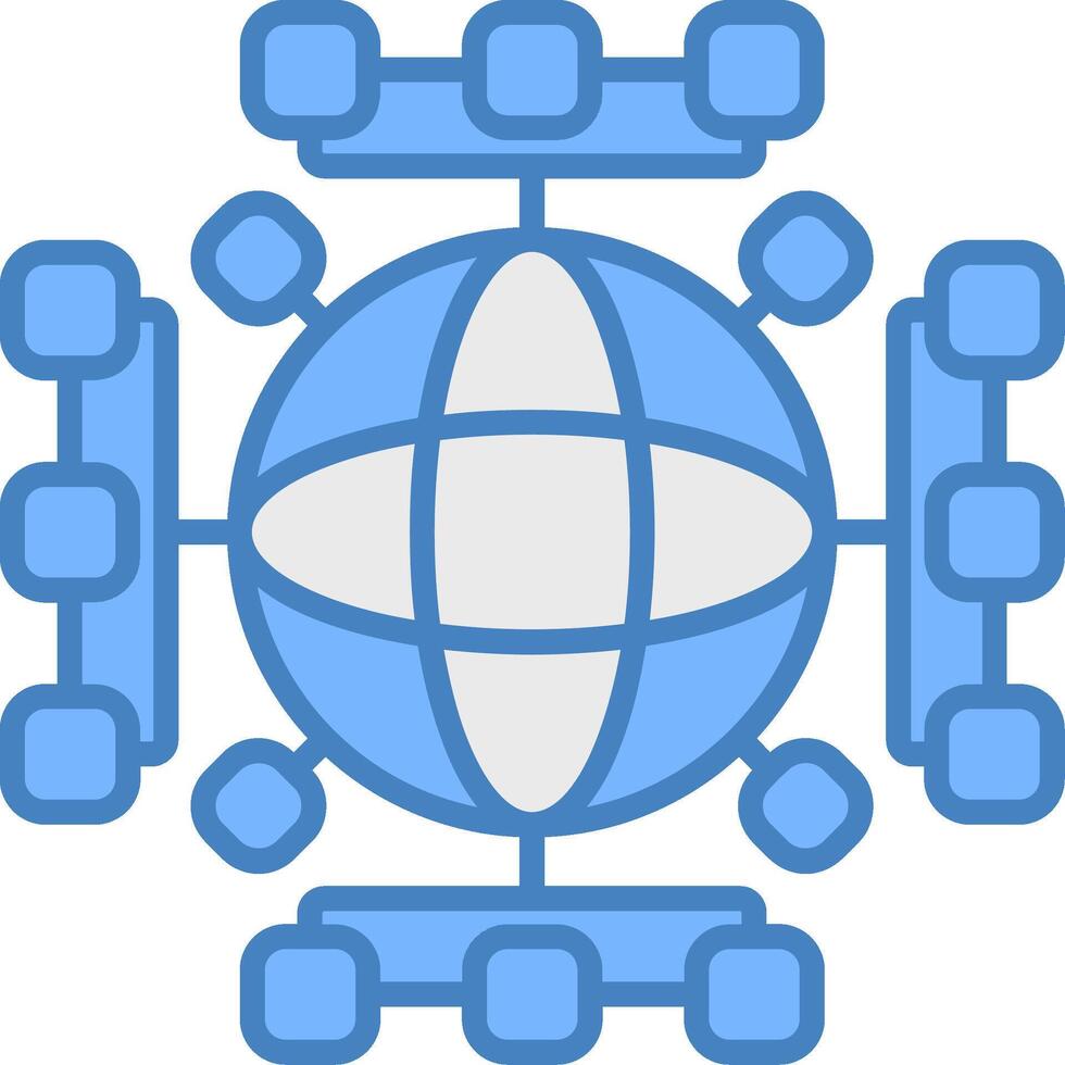 Global Network Sleek Web Pattern vector