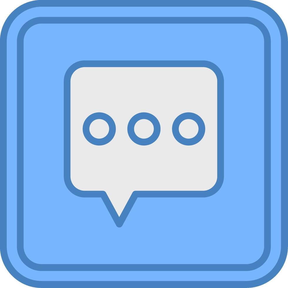 Chat Balanced UX Element vector