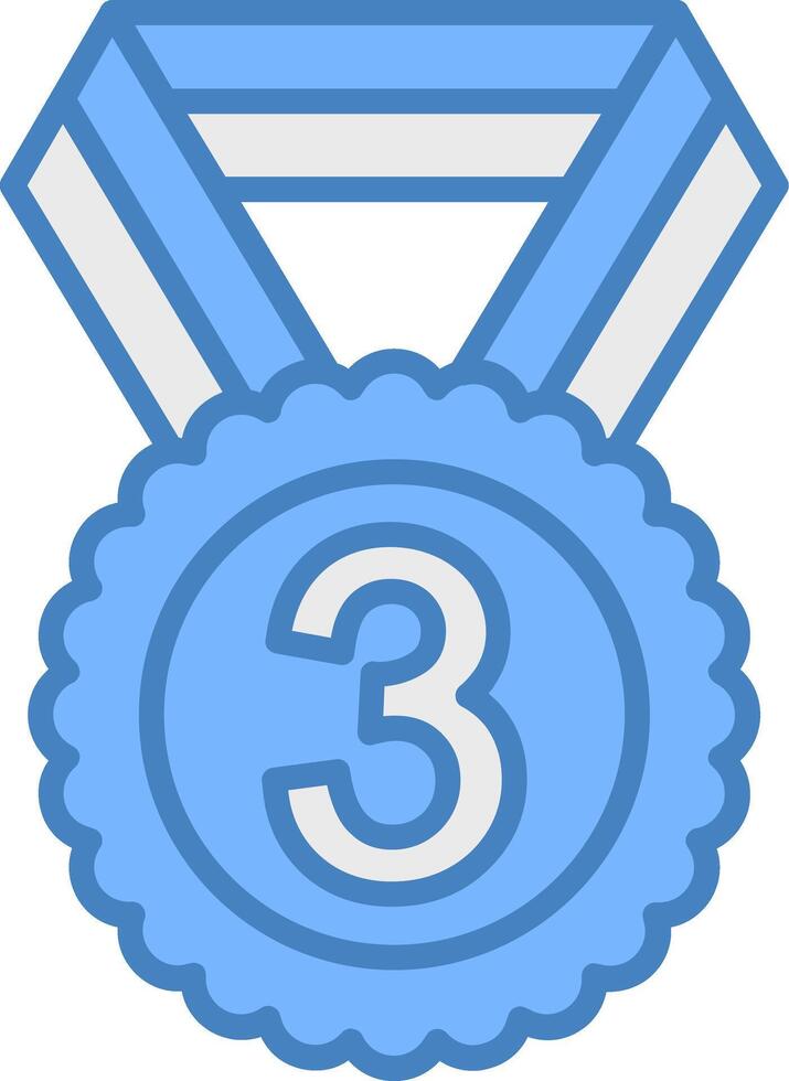 3rd Prize Bright Color Symbol vector