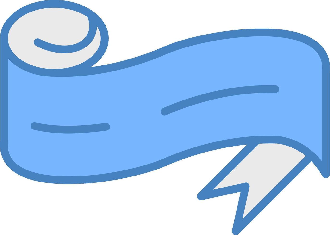 Folded Ribbon Fresh Icon Module vector
