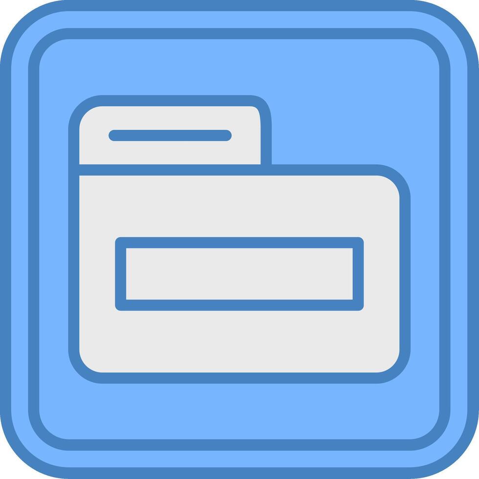 Folder Sharp Outline Badge vector