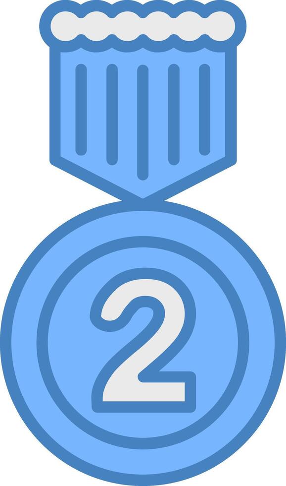 2nd Prize Highlighted Badge Graphic vector