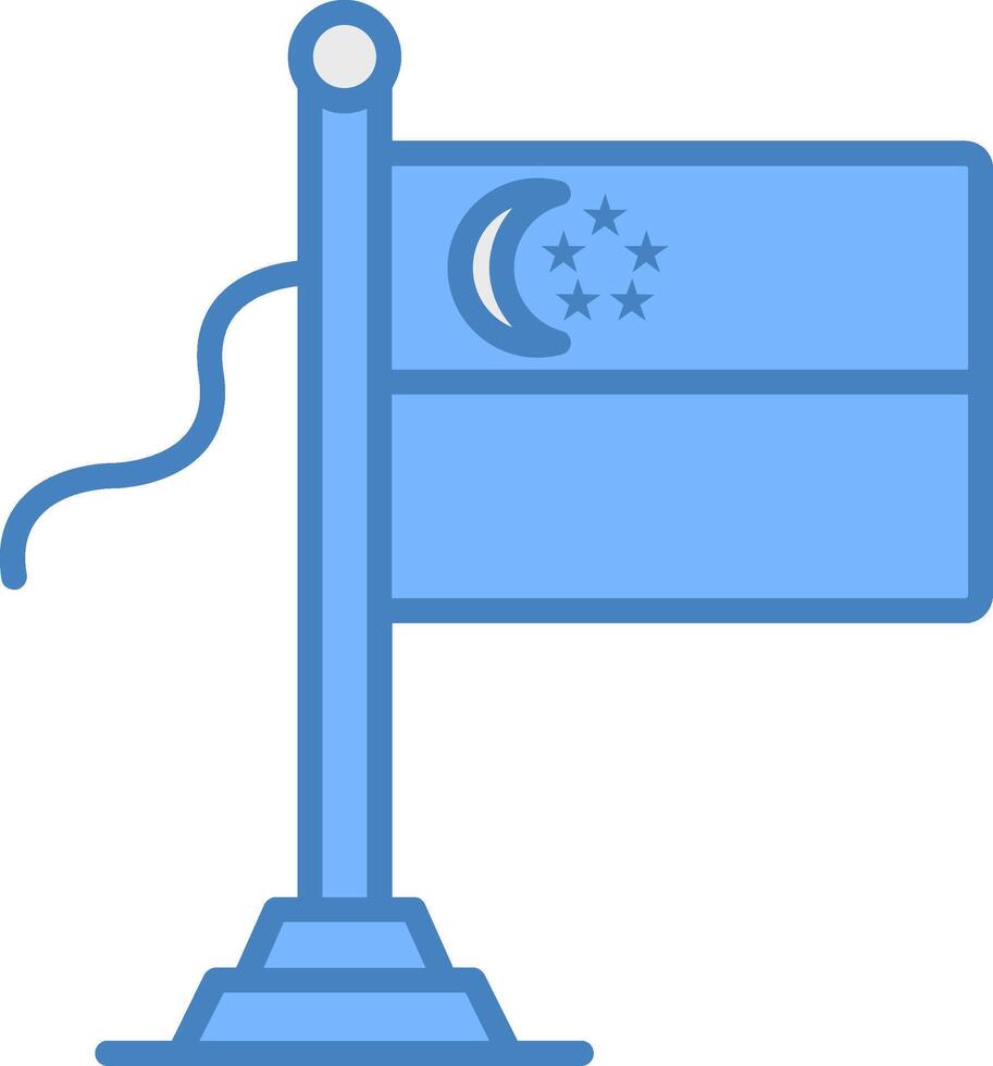 Singapore Flag Artistic UI Stamp vector