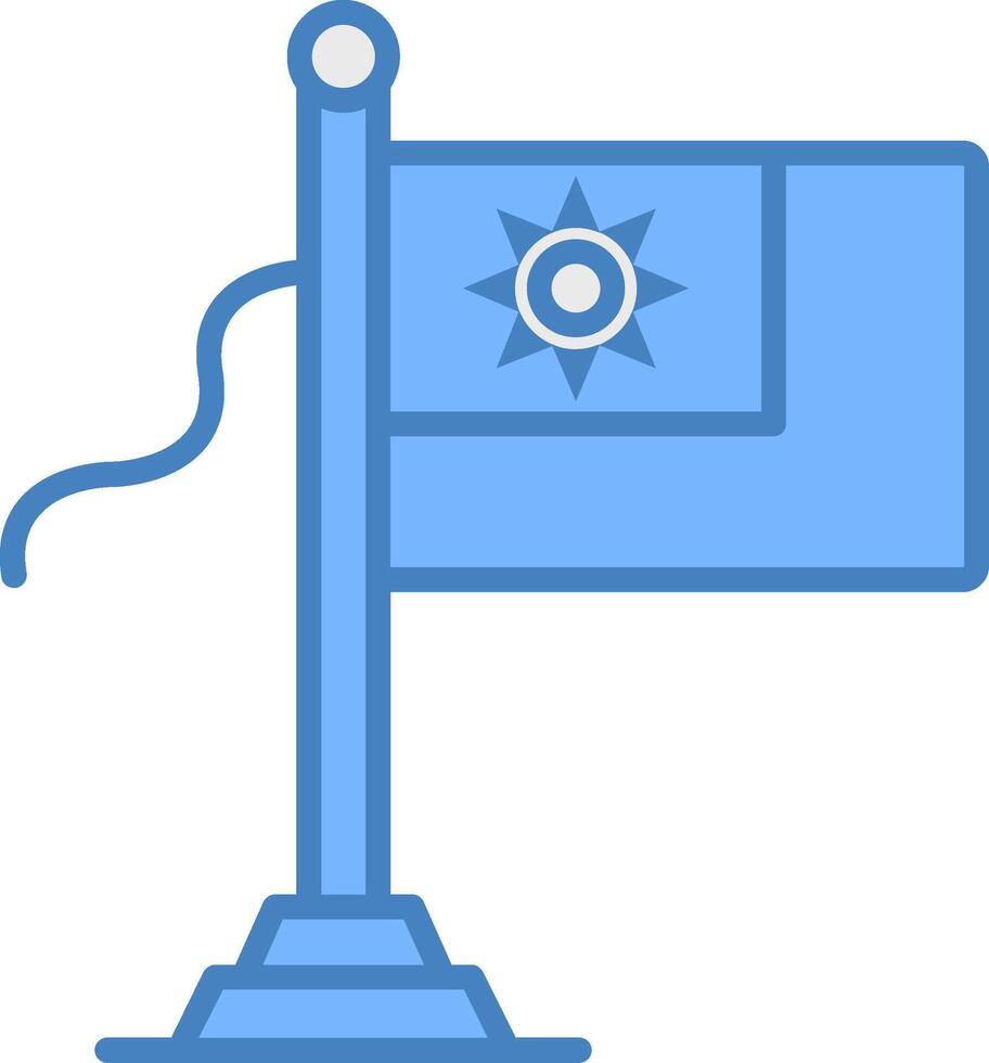 Taiwan Flag Core UI Symbol vector