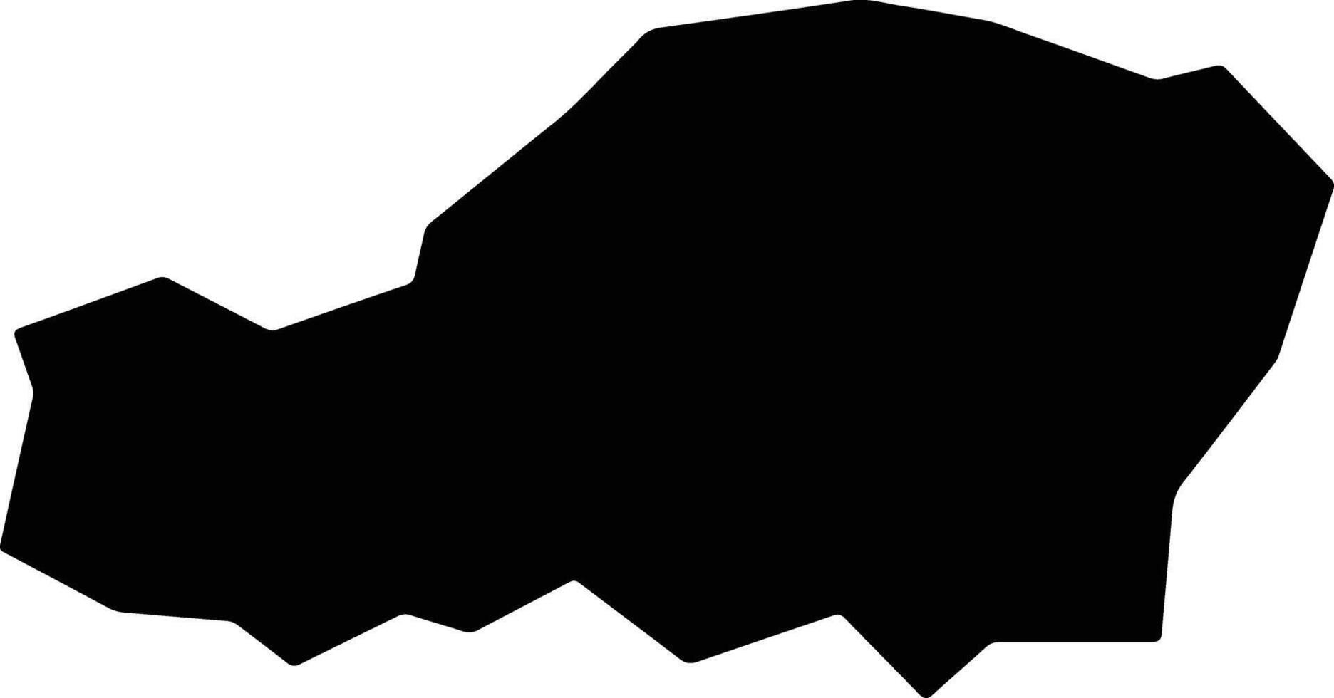 Tenkawa Japan silhouette map vector