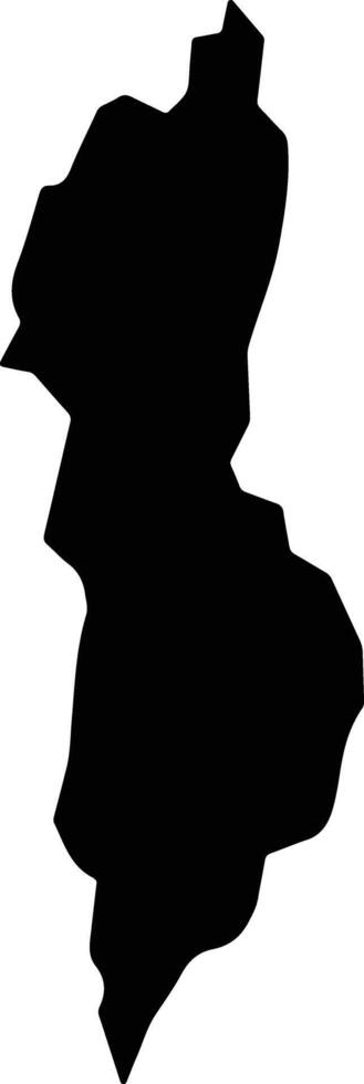 Tenom Malaysia silhouette map vector
