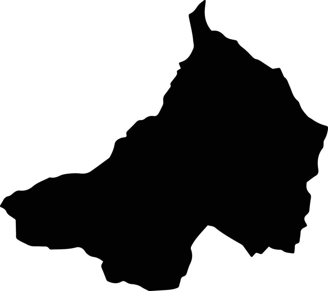 Tenza Colombia silhouette map vector