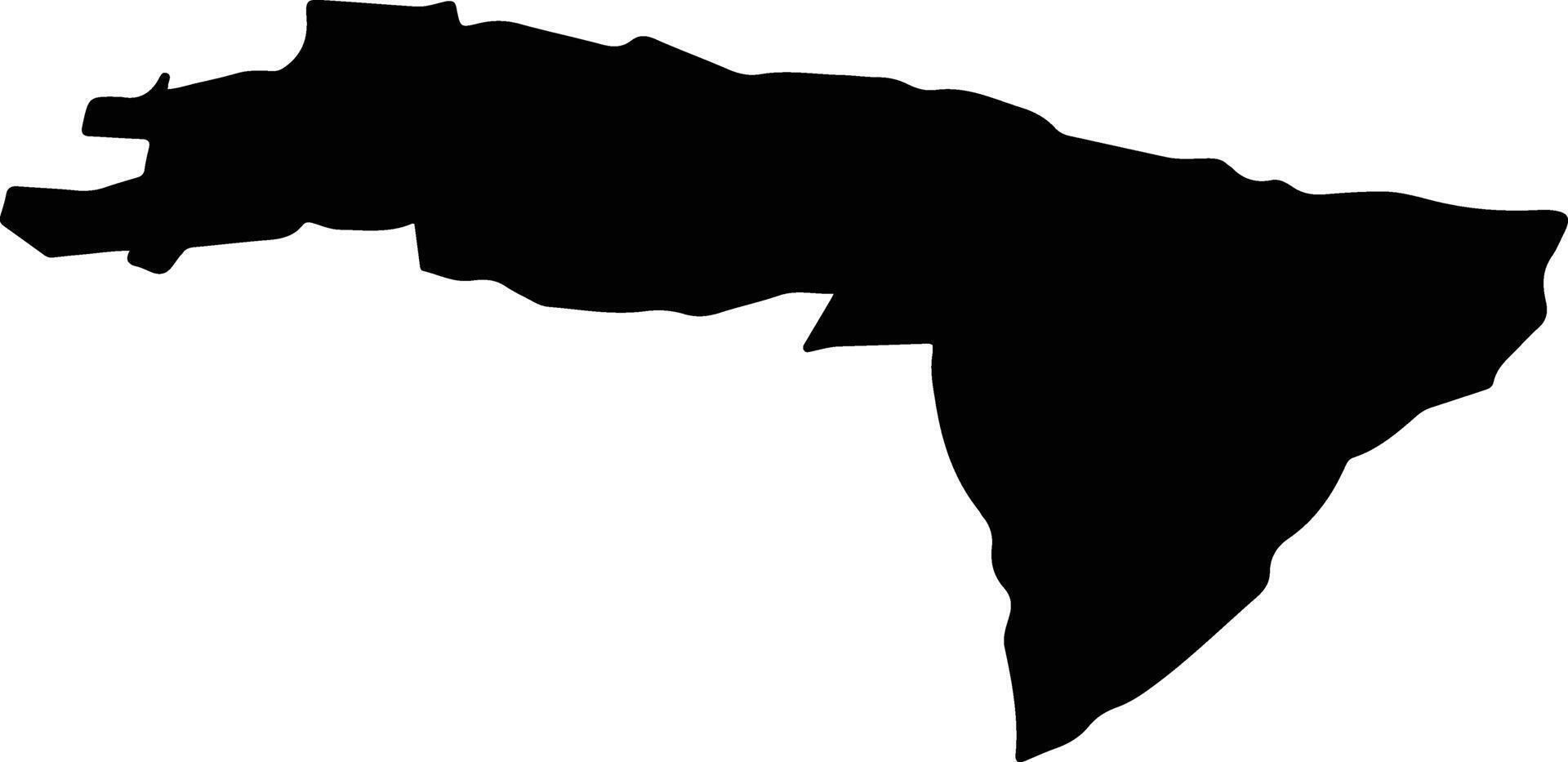 Teolocholco Mexico silhouette map vector