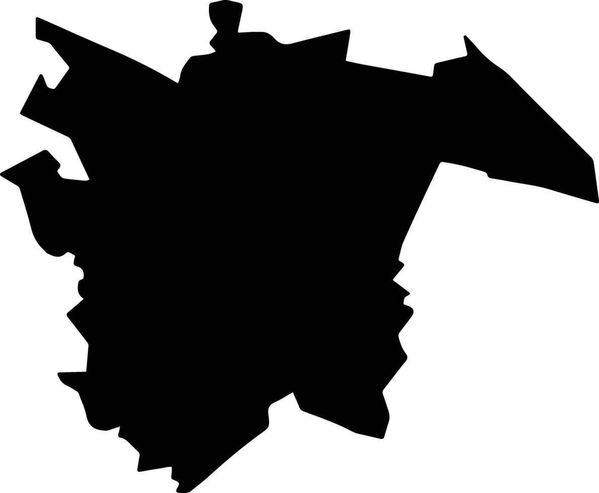 Teopisca Mexico silhouette map vector