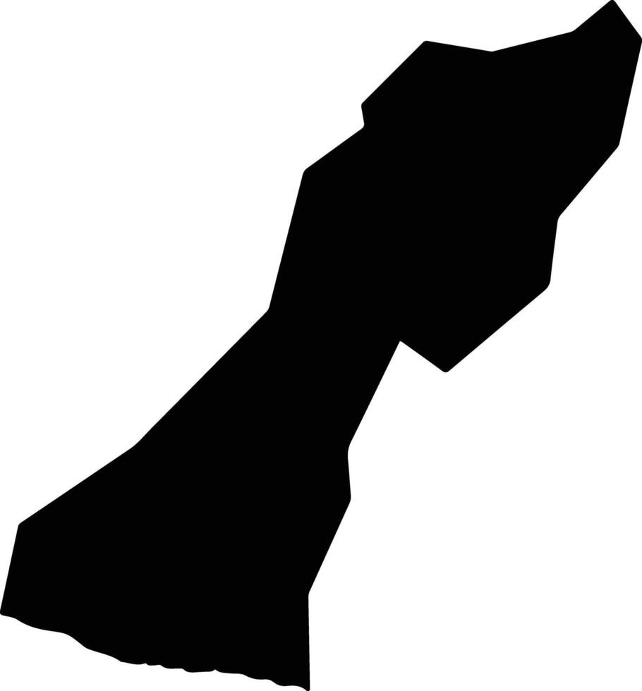 Teotepeque El Salvador silhouette map vector