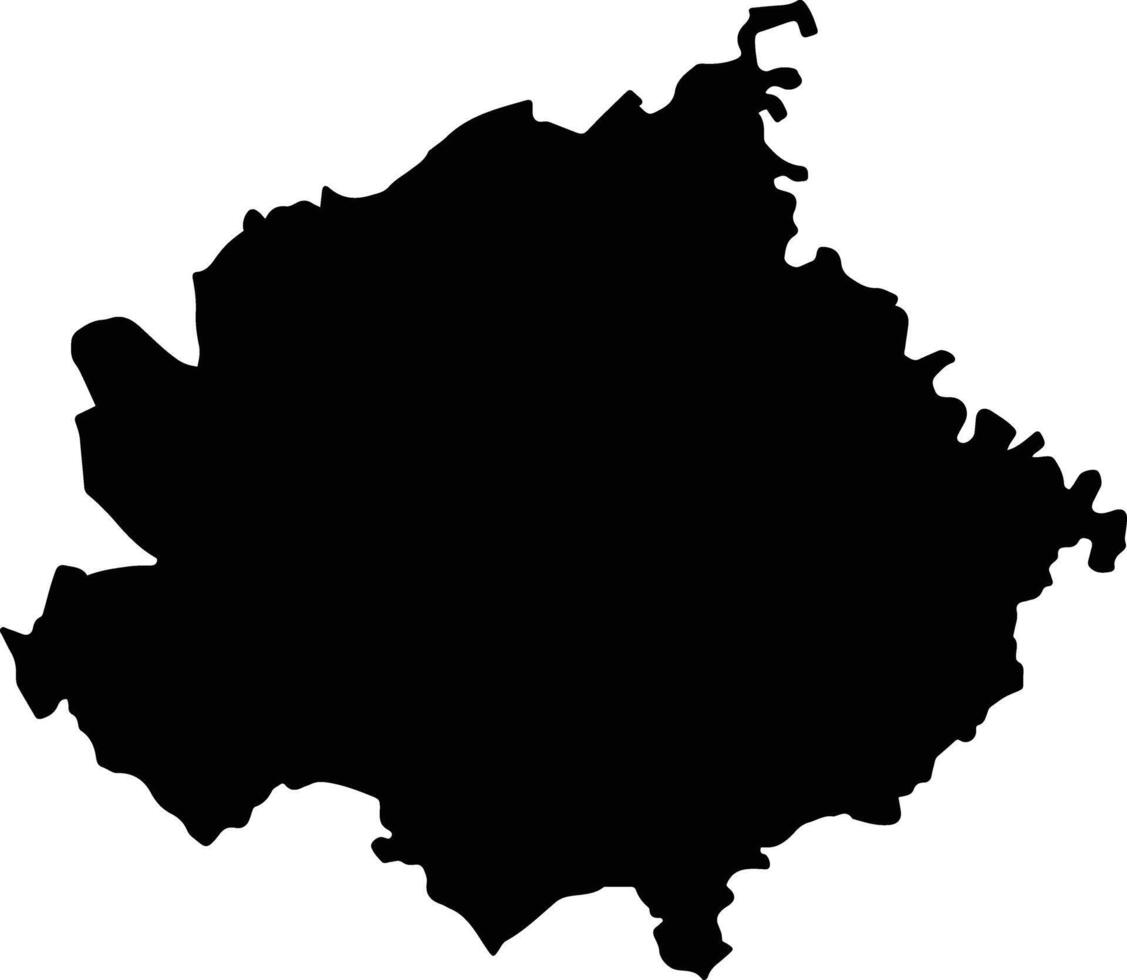 Tepalcatepec Mexico silhouette map vector
