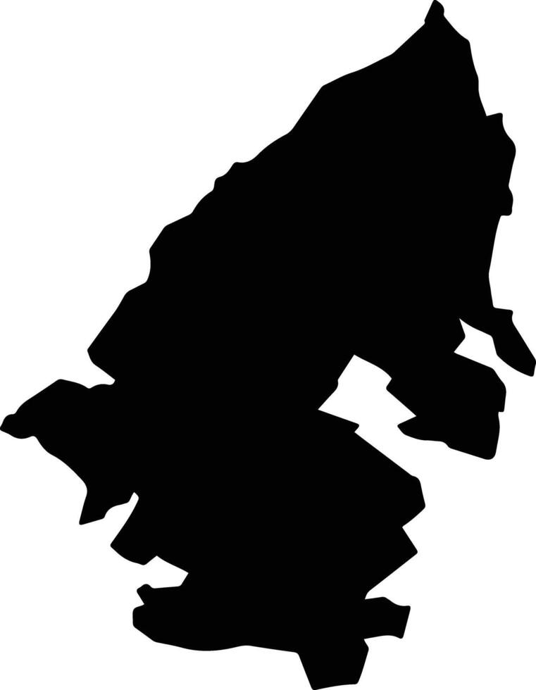 Tepeaca Mexico silhouette map vector