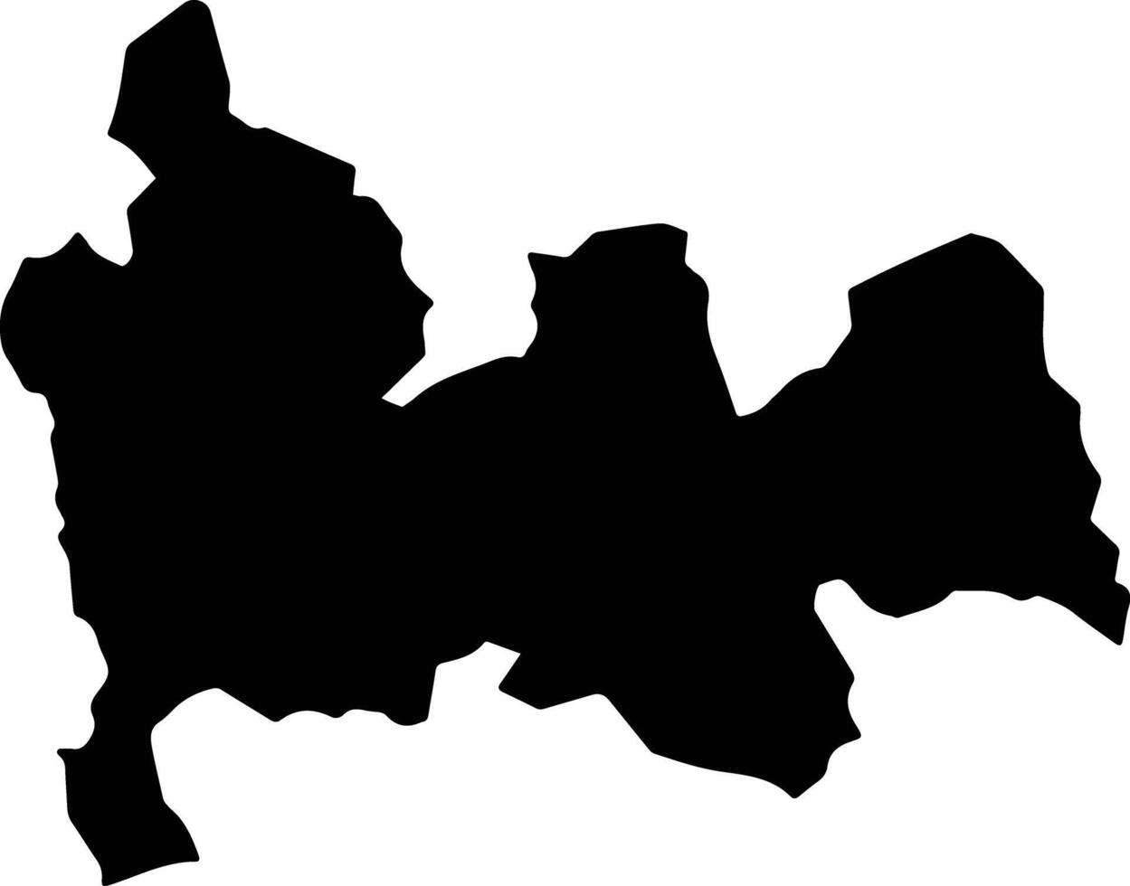 Tepexco Mexico silhouette map vector