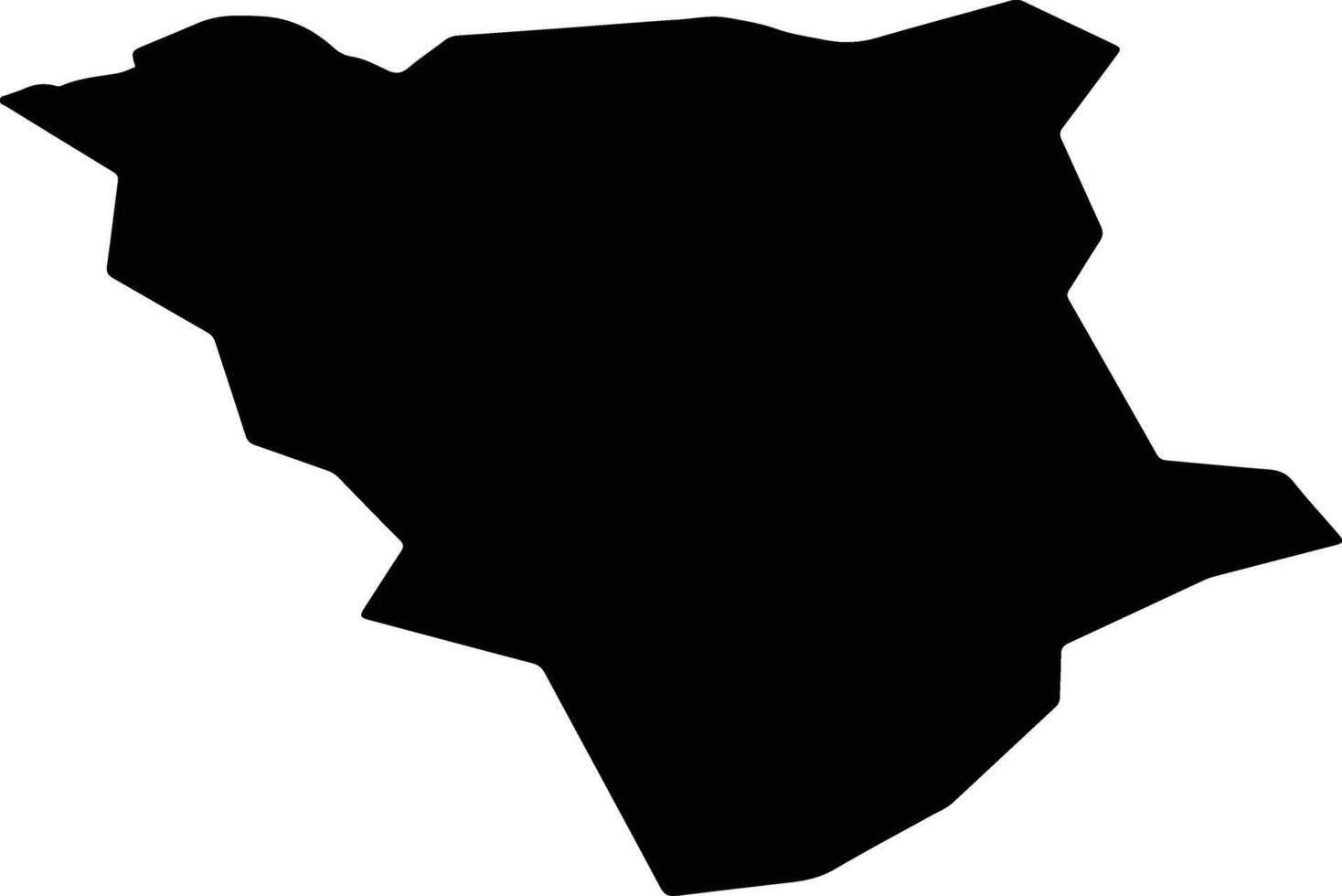 Teplice Czech Republic silhouette map vector