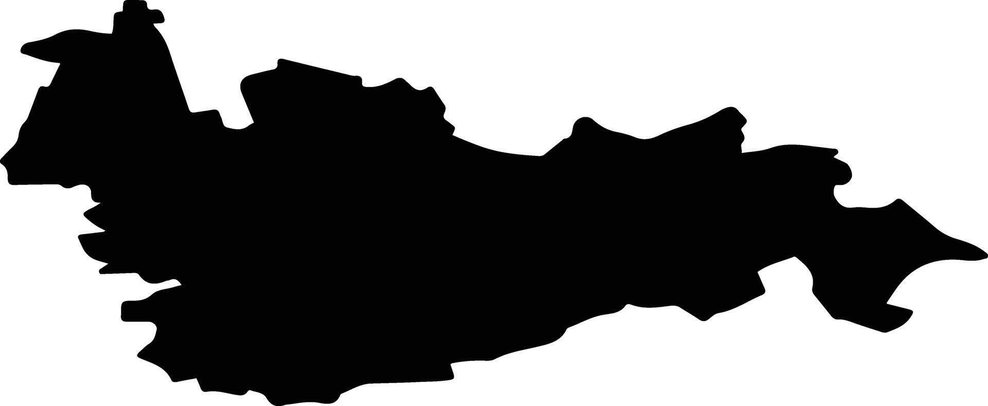 Terbunsky District Russia silhouette map vector