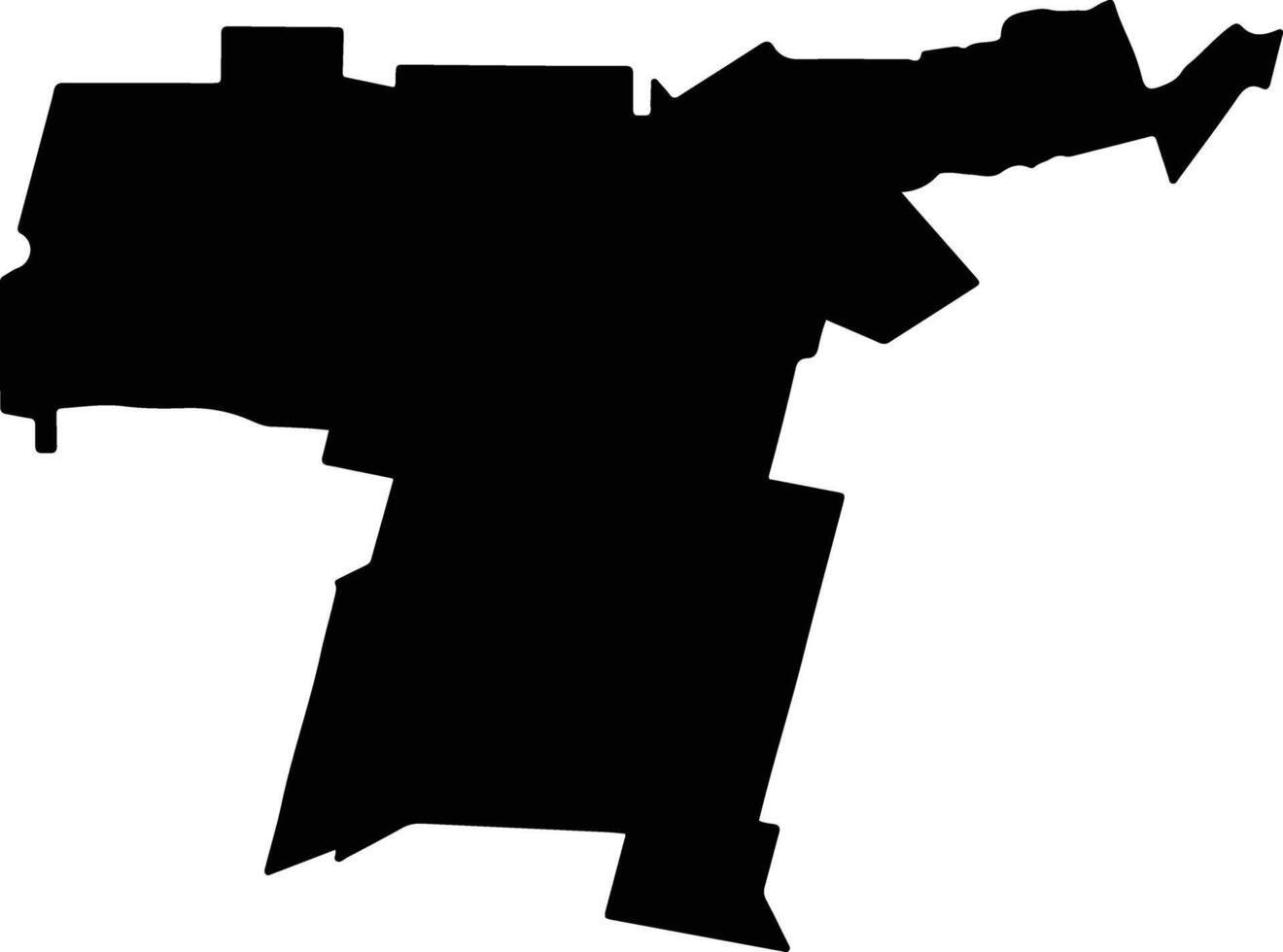 Tercero Arriba Argentina silhouette map vector