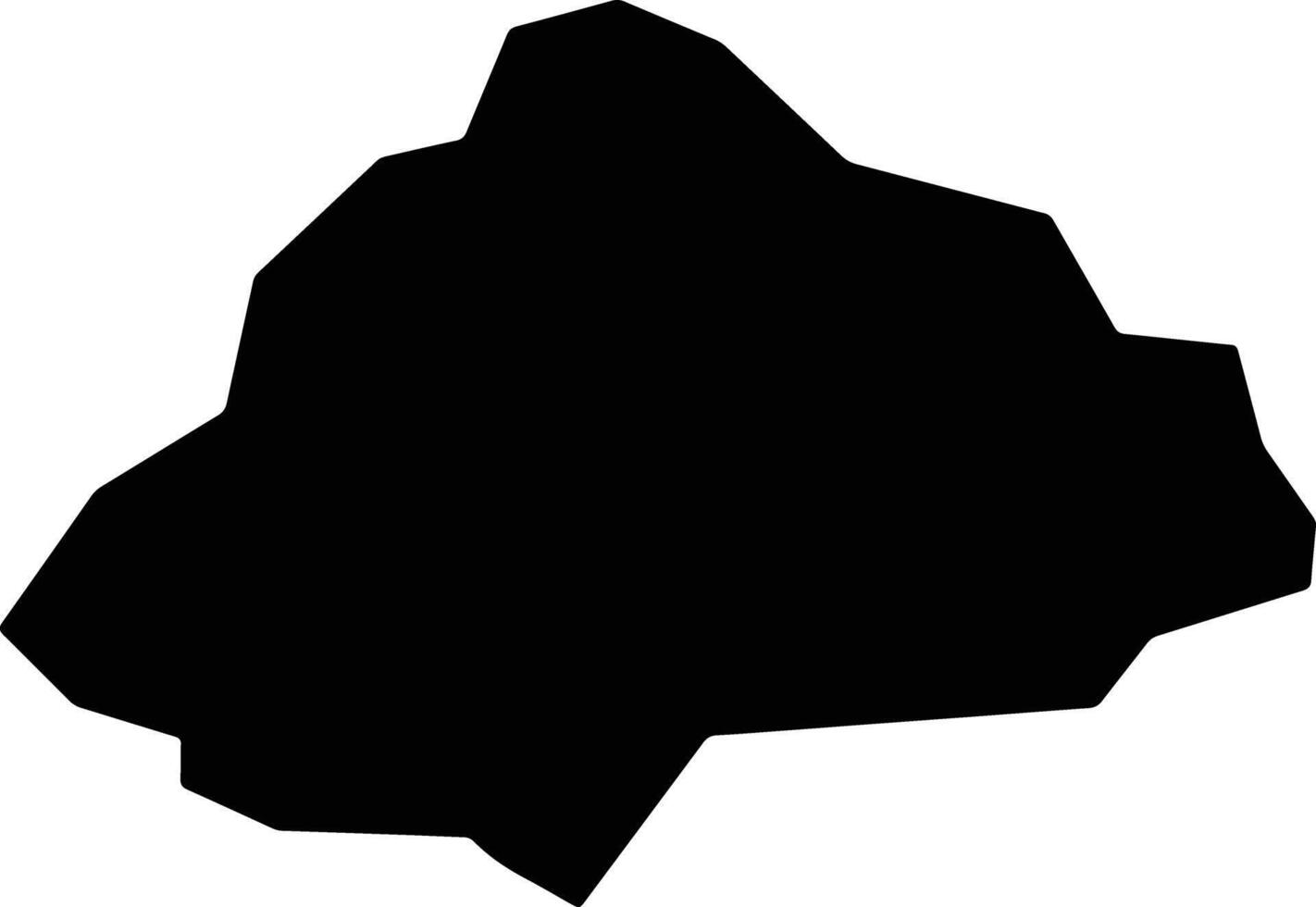 Terego Uganda silhouette map vector