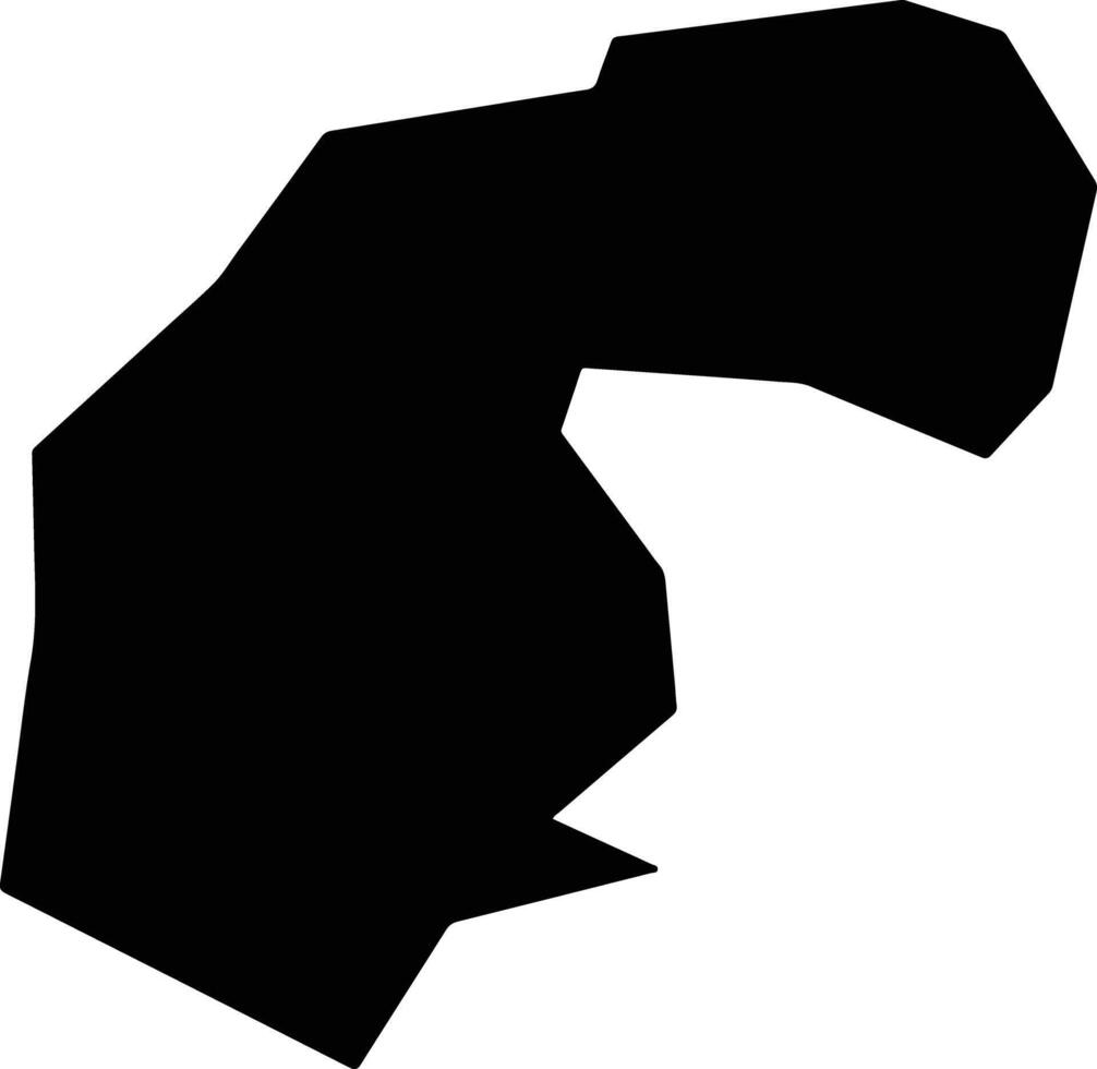 Terektinskiy Kazakhstan silhouette map vector