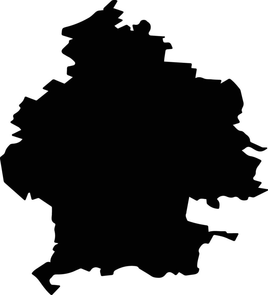 Terengulsky District Russia silhouette map vector