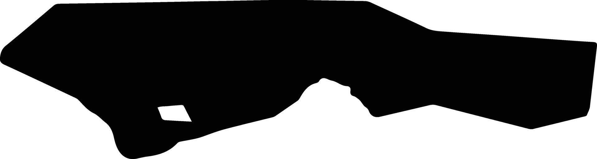 Termez Uzbekistan silhouette map vector