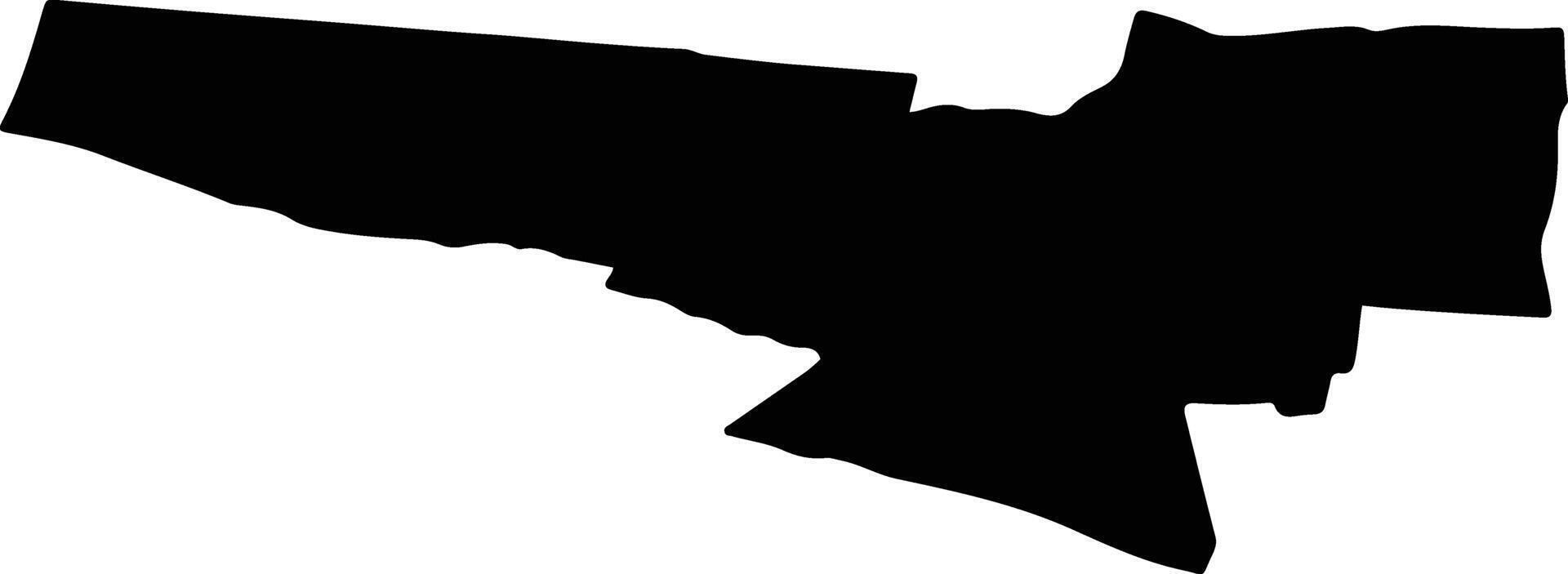 TERPEZITA Romania silhouette map vector