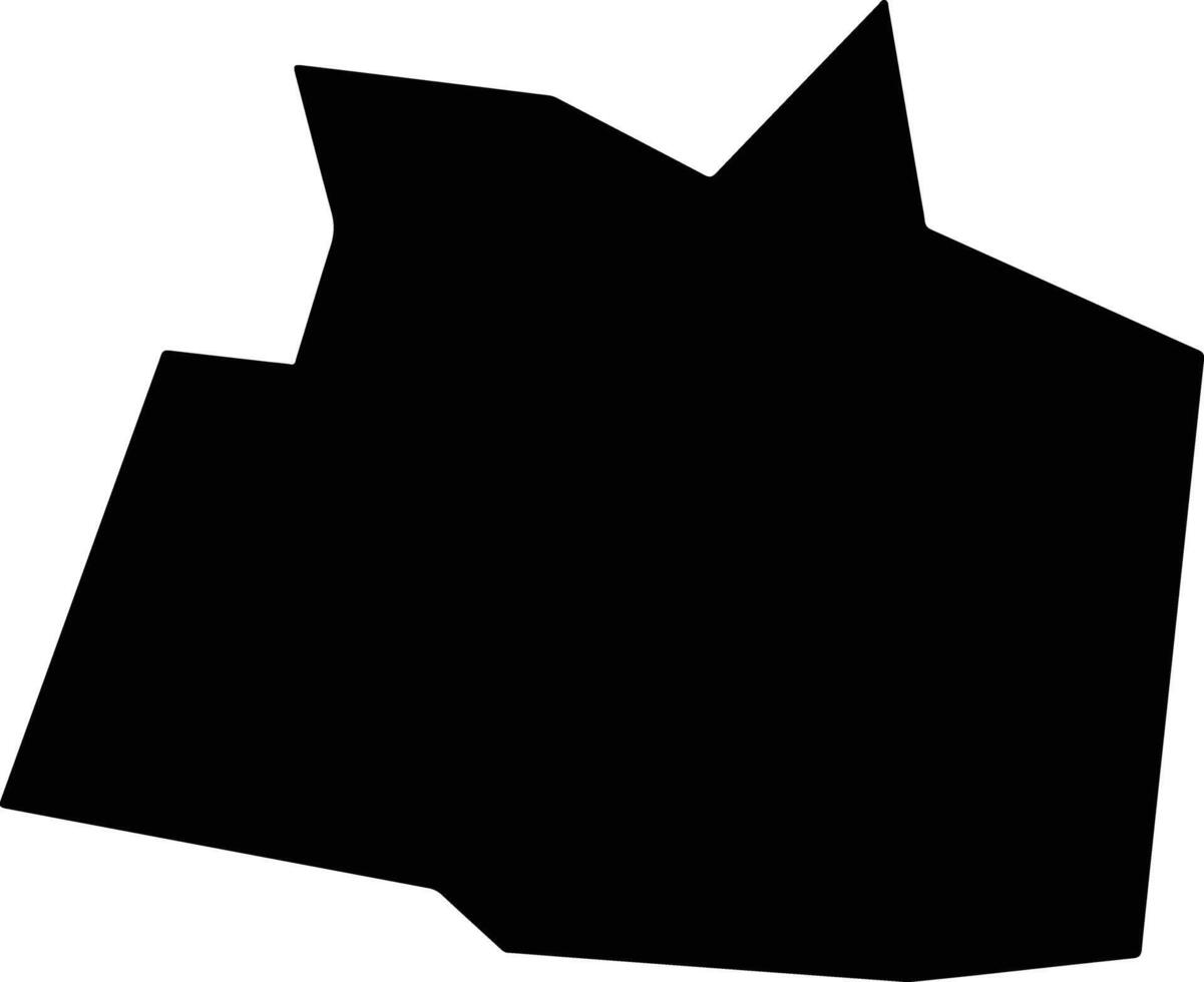 Terra Alta Brazil silhouette map vector
