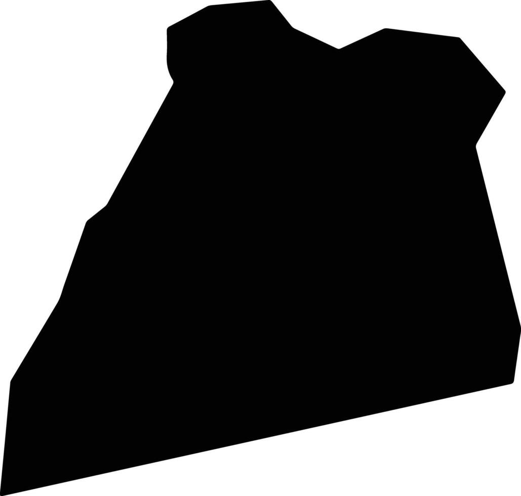 Terre Blanche Saint Lucia silhouette map vector