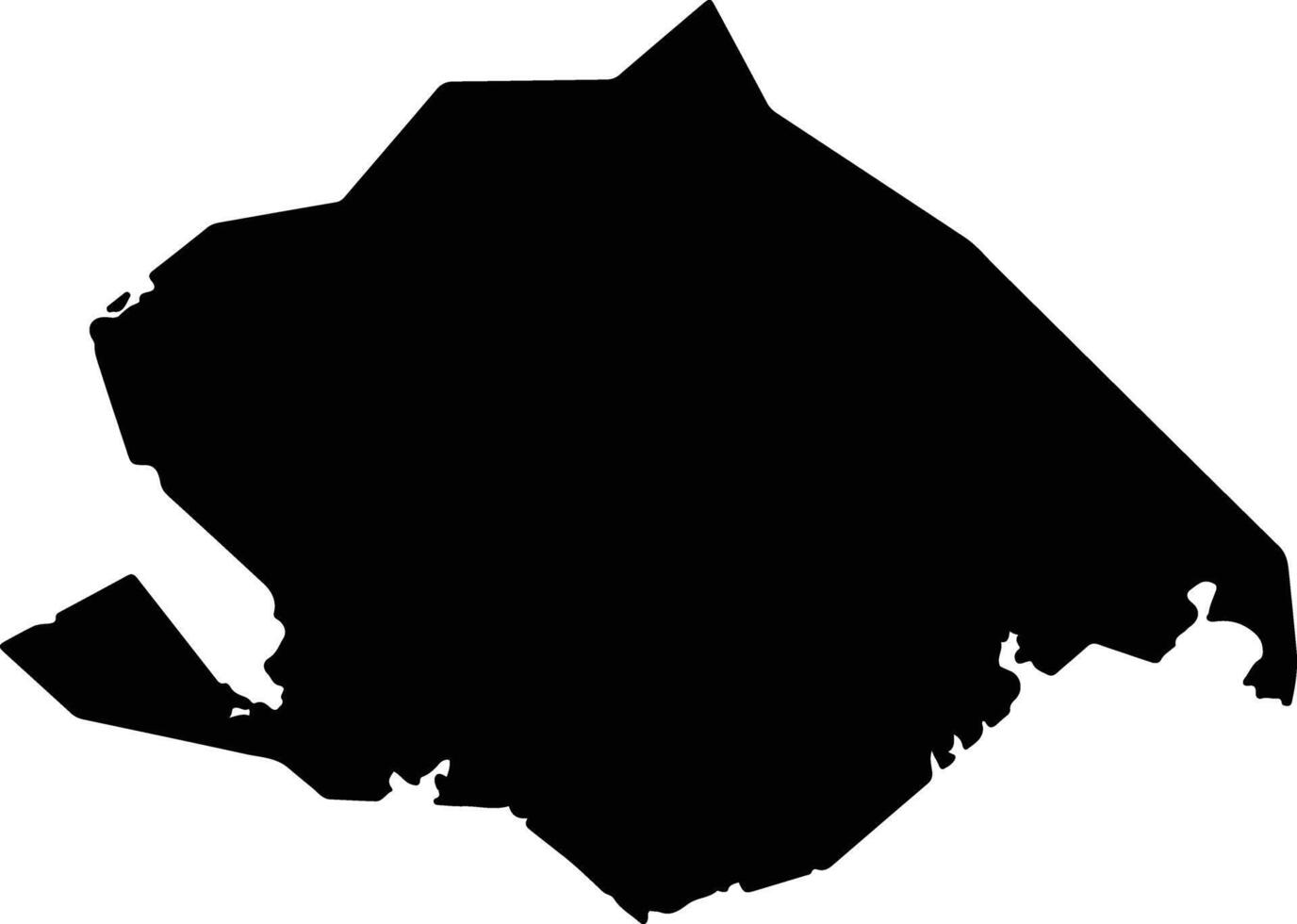 Terrebonne United States silhouette map vector