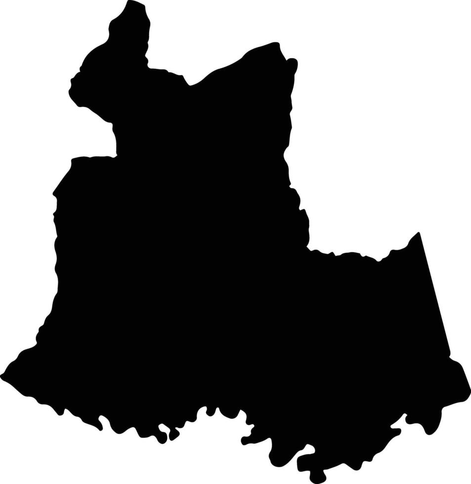 Tesalia Colombia silhouette map vector