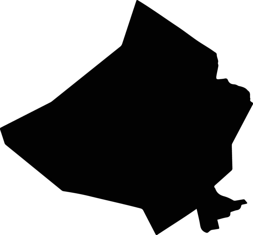 Tessalit Mali silhouette map vector