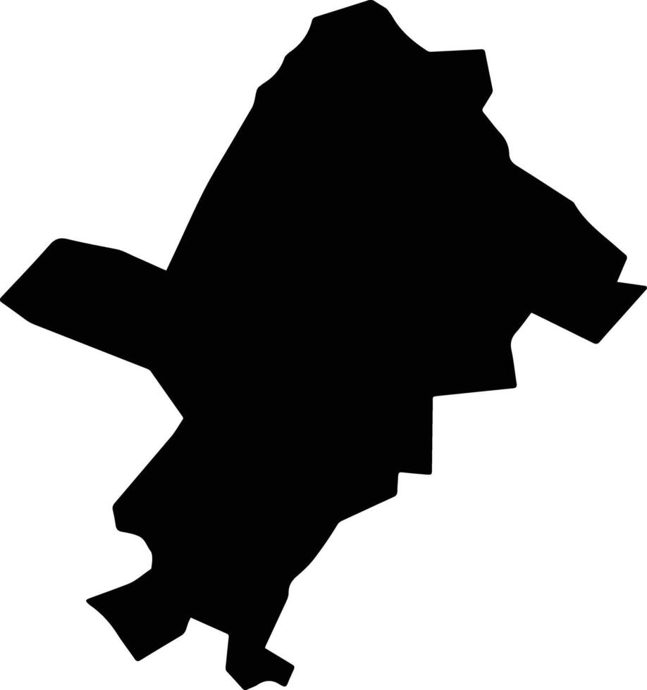 Tetecala Mexico silhouette map vector