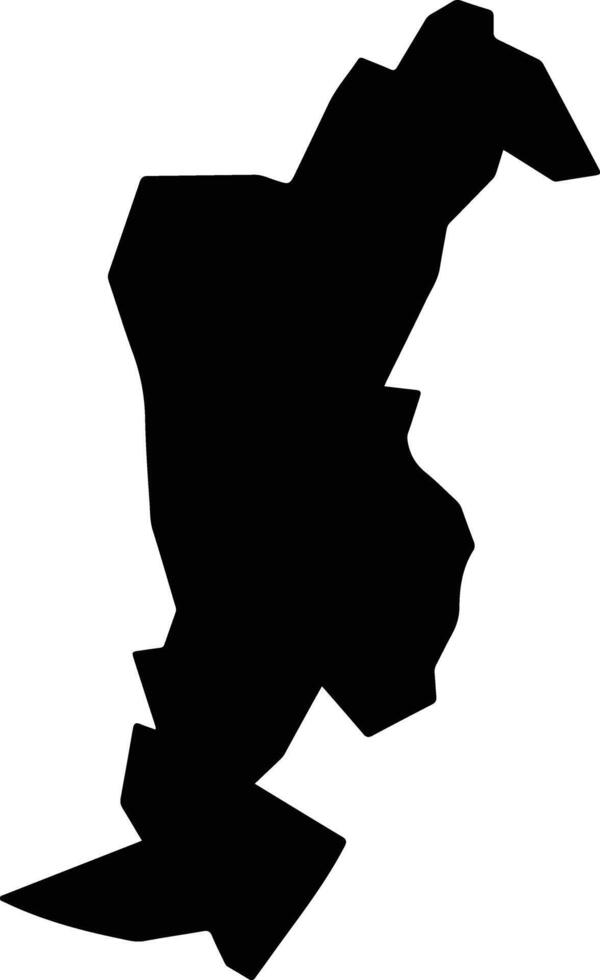 Tetlatlahuca Mexico silhouette map vector