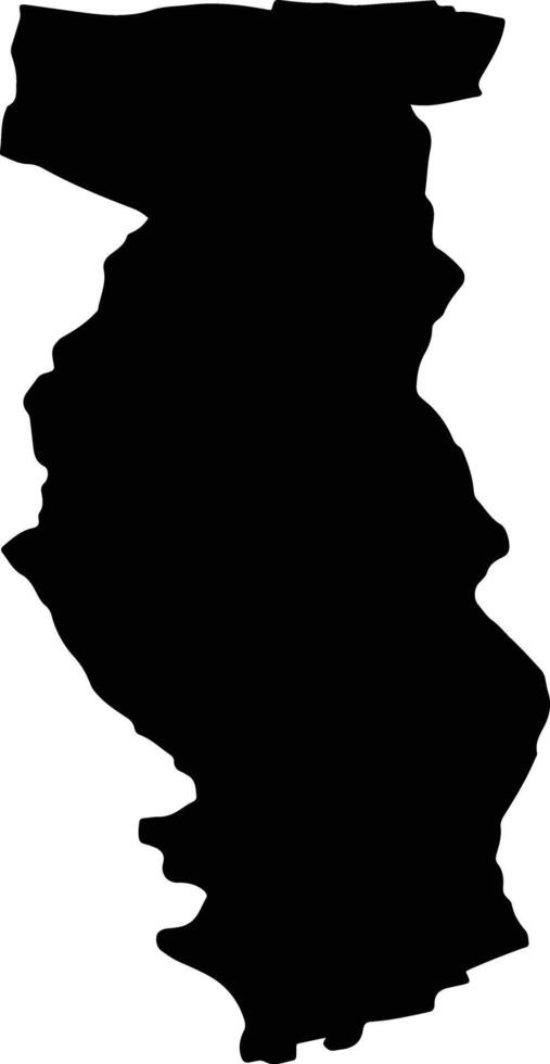 TETOIU Romania silhouette map vector