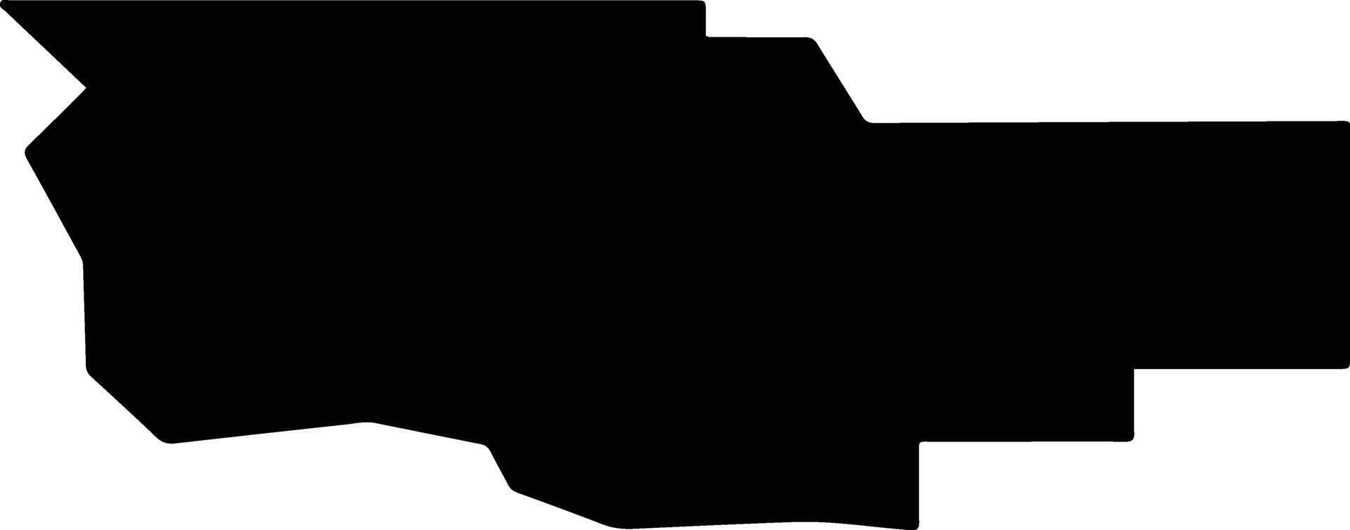 Teton United States silhouette map vector