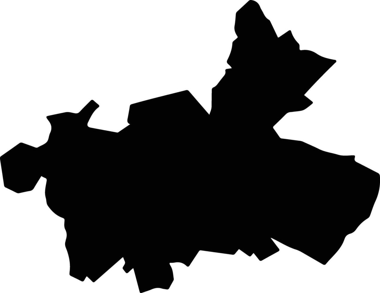 Tetla de la Solidaridad Mexico silhouette map vector