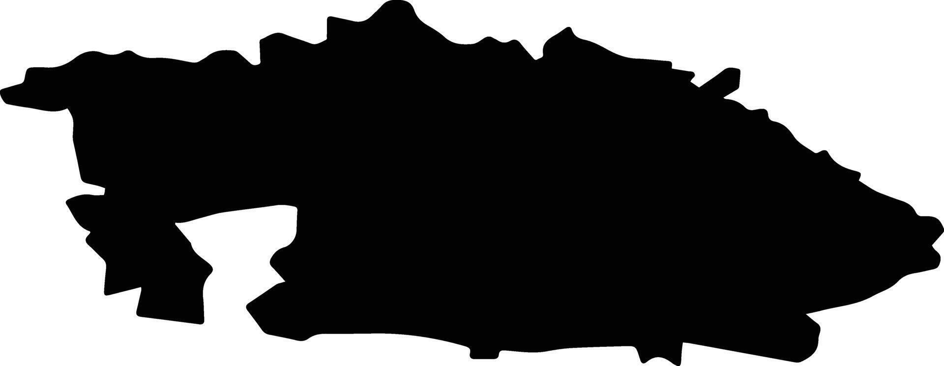 Teuchezhsky District Russia silhouette map vector