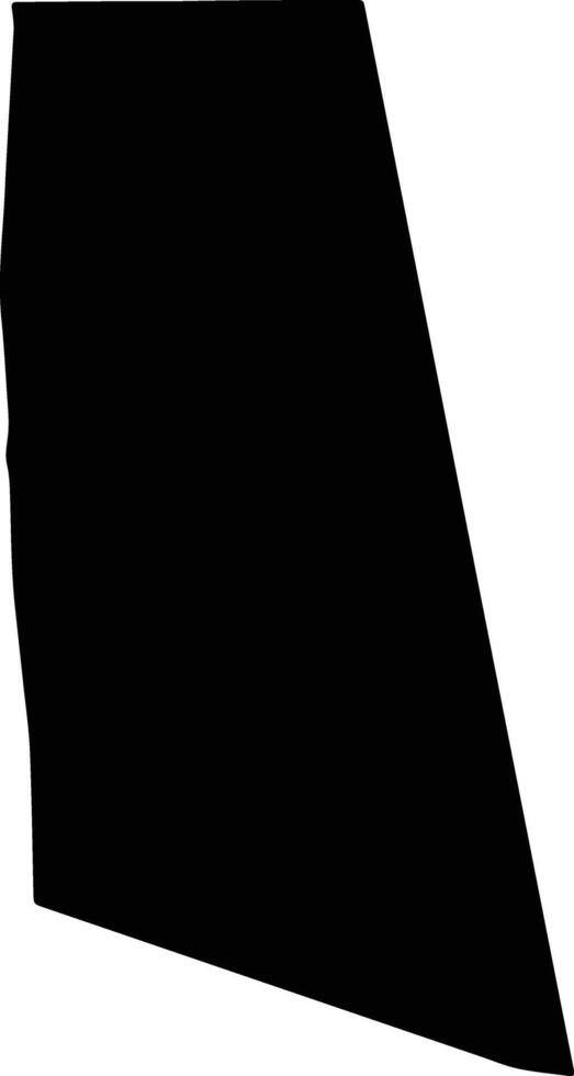 Tevragh Zein Mauritania silhouette map vector