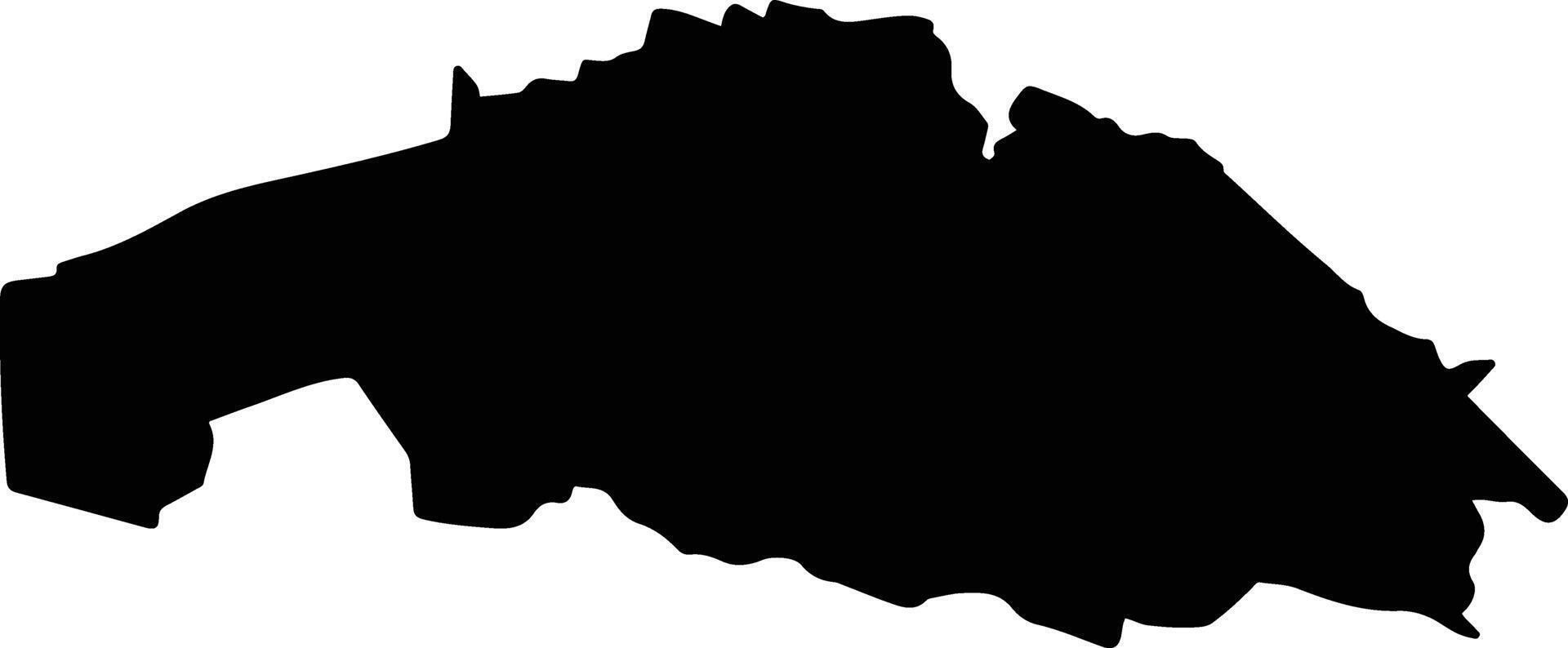 Texcoco Mexico silhouette map vector