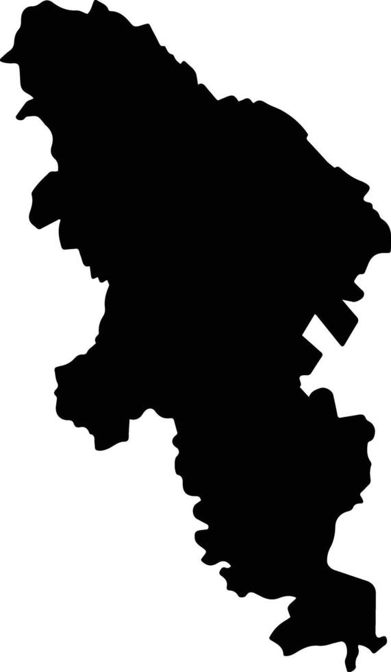 Tezonapa Mexico silhouette map vector