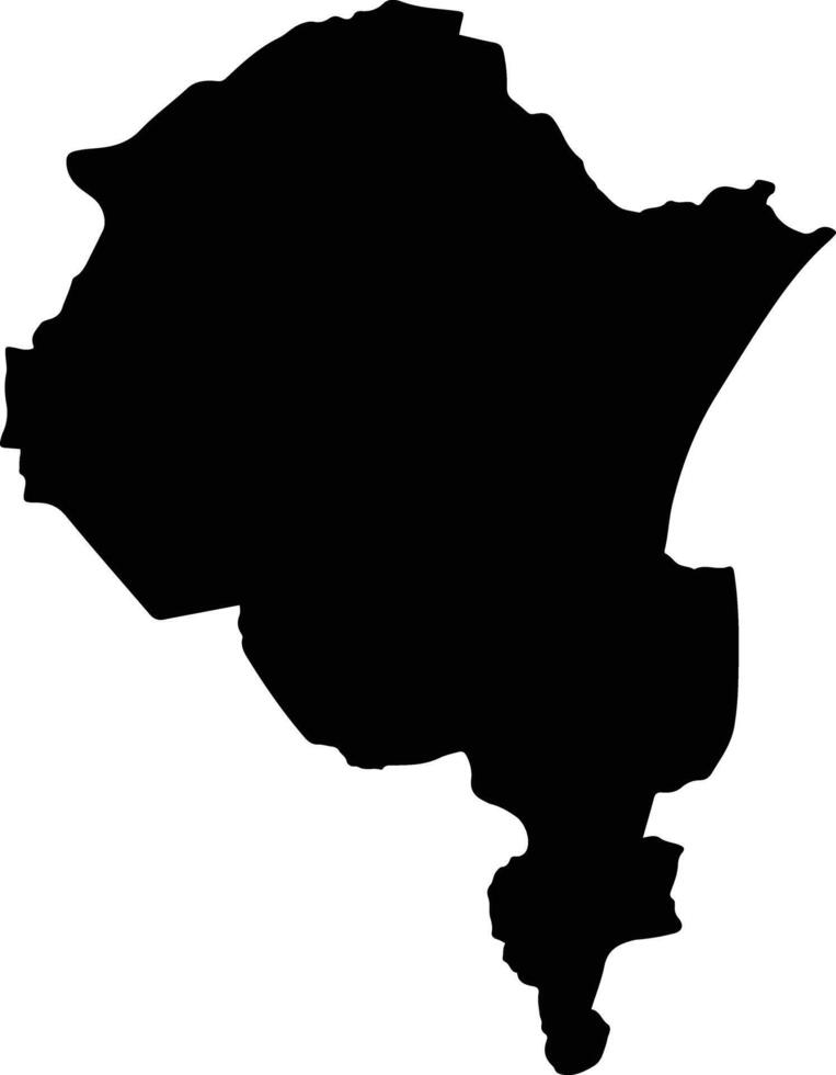 Tha Tako Thailand silhouette map vector