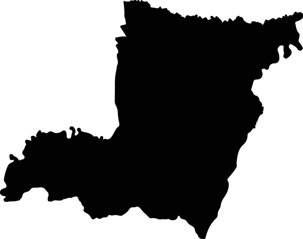 Tha Tum Thailand silhouette map vector