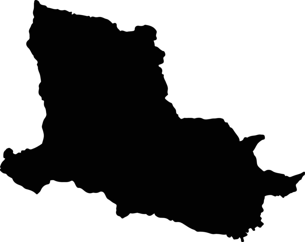 Tha Wang Pha Thailand silhouette map vector